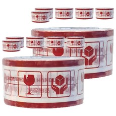 DEER BRAND 鹿頭牌 易碎品標示膠帶，清晰印刷，牢固穩定，不易斷裂, 4P85KS, 2組