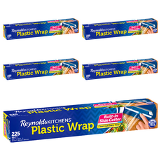 Reynolds PE 保鮮膜 附安全切割器, 68.5m x 30.4cm, 5個