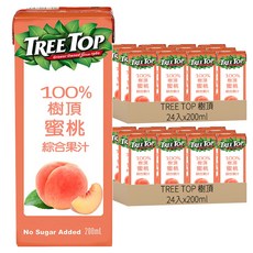 TREE TOP 樹頂 100%蜜桃綜合果汁 200ml, 48入
