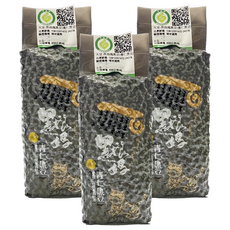 新港鄉農會 黑娘媽 青仁黑豆 嘉義新港特產, 3包, 600g