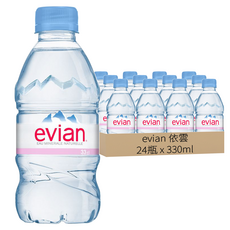 evian 天然礦泉水 330ml x 24瓶