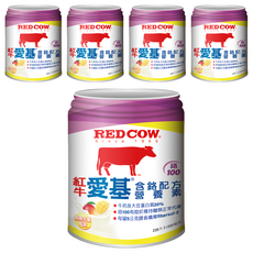 RED COW 紅牛愛基含鉻營養液 熱帶水果 補充鉻元素 維持醣類代謝 膳食纖維促進腸道健康, 237ml, 5罐