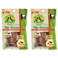 The Green 綠的 星型潔牙棒 6支 雞肉 + 木瓜酵素 2包 幫助維持口腔健康