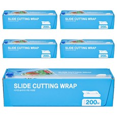 Ez'N 滑動裁切保鮮膜, 200m, 5個