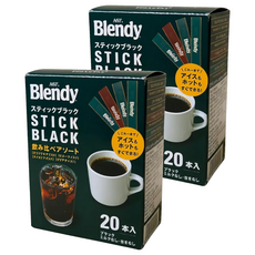 AGF Blendy 即溶黑咖啡包 4種綜合, 2g, 20條, 2盒