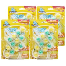 TAMURA日本馬桶清潔球檸檬香氛 自動清潔除臭 輕鬆告別手刷, 180g, 4盒