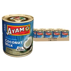AYAM 雄雞標 特級椰奶, 270ml, 12罐