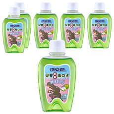 依必朗兒童超氟漱口水 蘋果口味 抗菌成分Chlorhexidine 高單位含氟防蛀配方 350ml, 6瓶