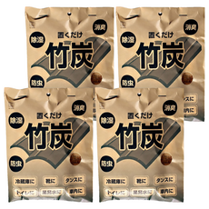 KOKUBO 小久保工業所 日本竹炭除臭包 萬用型 Set 2入, 除濕, 驅蟲, 120g, 4包