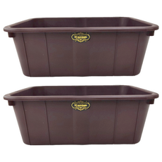 KEYWAY 聯府 得力深型盆 LU523-1 23L, 咖啡色, 2個