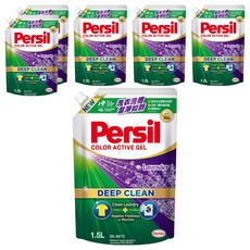 Persil 寶瀅 台灣公司貨 深層酵解洗衣凝露 補充包 薰衣草, 1.5L, 6包