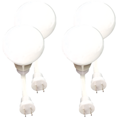 明沛 光感驅蚊防護燈泡 插頭彎管款 12W LED 安全無毒, 145g, 4個