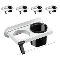 oenon 極緻無痕橫桿收納吹風機架, 清新白色, 5個