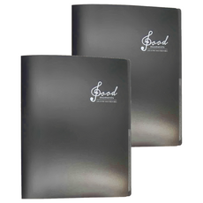 SEASON Paper&Gift 四季紙品禮品 A4不反光資料簿40入, 音黑, 2本