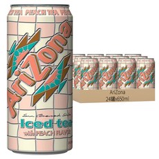 AriZona 水蜜桃風味茶, 650ml, 24罐