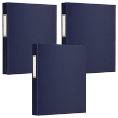 珠友文化 大強力夾 右上 A4, 深藍色, 3本