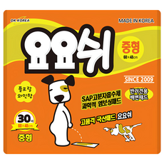 YOYOSHE 金合歡香寵物尿布墊, 30片, 1包