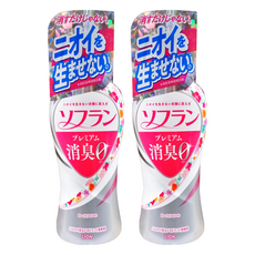 LION 獅王 Soflan 消臭衣物柔軟精 花香粉色, 550ml, 2瓶