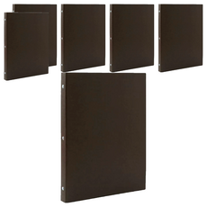 MUJI 無印良品 A5活頁資料夾 20孔, 深灰色, 6本