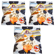 Boneplus 天然潔牙牛皮骨結 Set 2.5 inch, 牛奶, 190g, 3包