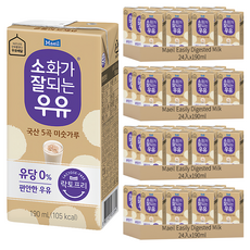 Maeil Easily Digested Milk 無乳糖 五穀牛奶, 190ml, 96入