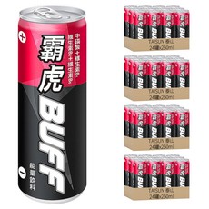 TAISUN 泰山 BUFF 霸虎 能量飲料 戰鬥力紅, 含維他命B群、牛磺酸、咖啡因, 250ml, 96罐