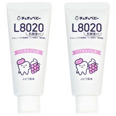 ChuChu 含氟牙膏 L8020乳酸菌 50ml 葡萄口味, 2條