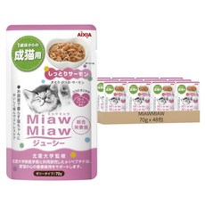 MIAWMIAW 妙喵主食軟包, 鮭魚, 70g, 48包