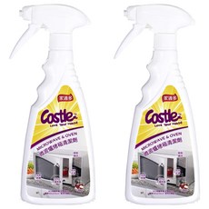 Castle 家適多微波爐烤箱清潔劑，有效溶解油垢、消除異味、長效防護, 500ml, 2瓶