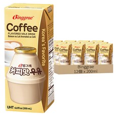 Binggrae 咖啡牛奶, 200ml, 12個