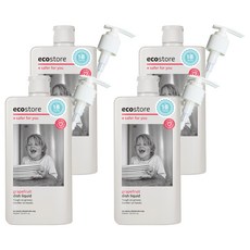 Ecostore 宜可誠 葡萄柚香 蔬果奶瓶洗潔劑, 不含刺激性化學物質，對雙手溫和, 500ml, 4瓶