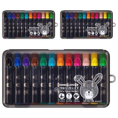 SIMBALION 雄獅 毛毛獸彩色筆, 黑色握柄, 3盒