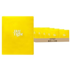 HFPWP 超聯捷 台灣製 環保無毒 A4雙用文件套, 黃色, 10個