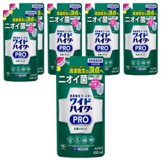 Kao 花王 Wide Haiter pro 抗菌消臭衣物漂白劑補充包 450ml, 6包