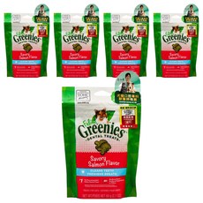 Feline Greenies 貓咪潔牙餅, 60g, 5個, 鮭魚