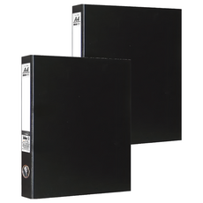 珠友文化 A4 D型檔案夾 3孔 HQ-61303, 黑色, 2本