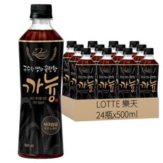 LOTTE 樂天 Chilsung Cider 黑米鍋巴茶, 含膳食纖維，熱量無負擔，輕盈又解膩, 500ml, 24瓶