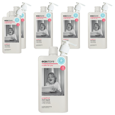 ecostore 宜可誠 葡萄柚香洗碗精，對油脂強效，對手部溫和, 500ml, 6瓶