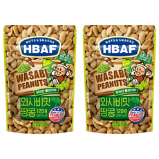 HBAF 山葵味花生 120g, 2包