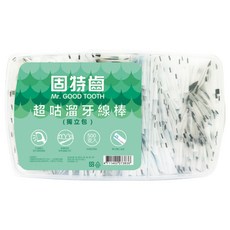 Mr.GOOD TOOTH 固特齒 超咕溜單支包牙線棒 獨立包, 500支, 1盒