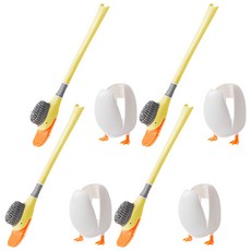 葉子小舖 小鴨子馬桶刷, 黃色, 4支