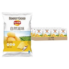 Lay's 樂事 洋芋片 海鹽味 全素, 49g, 12包