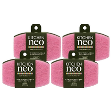 TOWA 東和產業 neo清潔海綿 KITCHEN 絲滑觸感, 4個, 1入