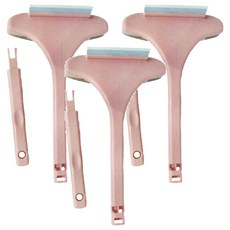 乾濕兩用紗窗除塵萬用刷 可伸縮延長 加寬刷頭, 可愛粉, 3個