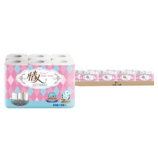 情人 超吸力廚房紙巾 (96捲) 大尺寸 食品級驗證 交叉曲線網層 吸水鎖油, 6捲, 16袋