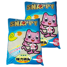 SNAPPY 細貓砂, 檸檬香, 5L, 2袋
