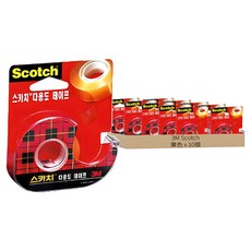 3M Scotch 3M 多用途玻璃紙膠帶座 581 18 mm x 15 m, 單色, 10個
