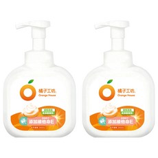 橘子工坊變色泡泡洗手慕斯 添加維他命E 溫和保濕 親子潔手首選, 350ml, 2瓶