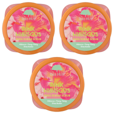 TREE HUT 乳油木蜜糖身體磨砂膏 Pink Hibiscus, 18oz, 3罐