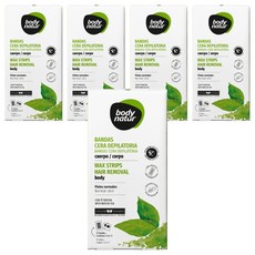 body natur 蜜蠟除毛貼片 手腳用, 67g, 5盒